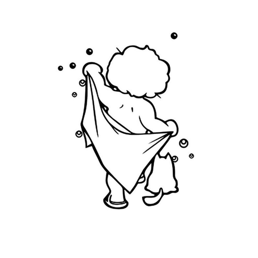 Cute Wall Stickers for Bedroom - Kids Room Decor, Bathroom Tile Decals, Shower Art - Peel & Stick Home Decor for Walls (Perfect for Nursery, Playroom & Bathroom Makeovers)