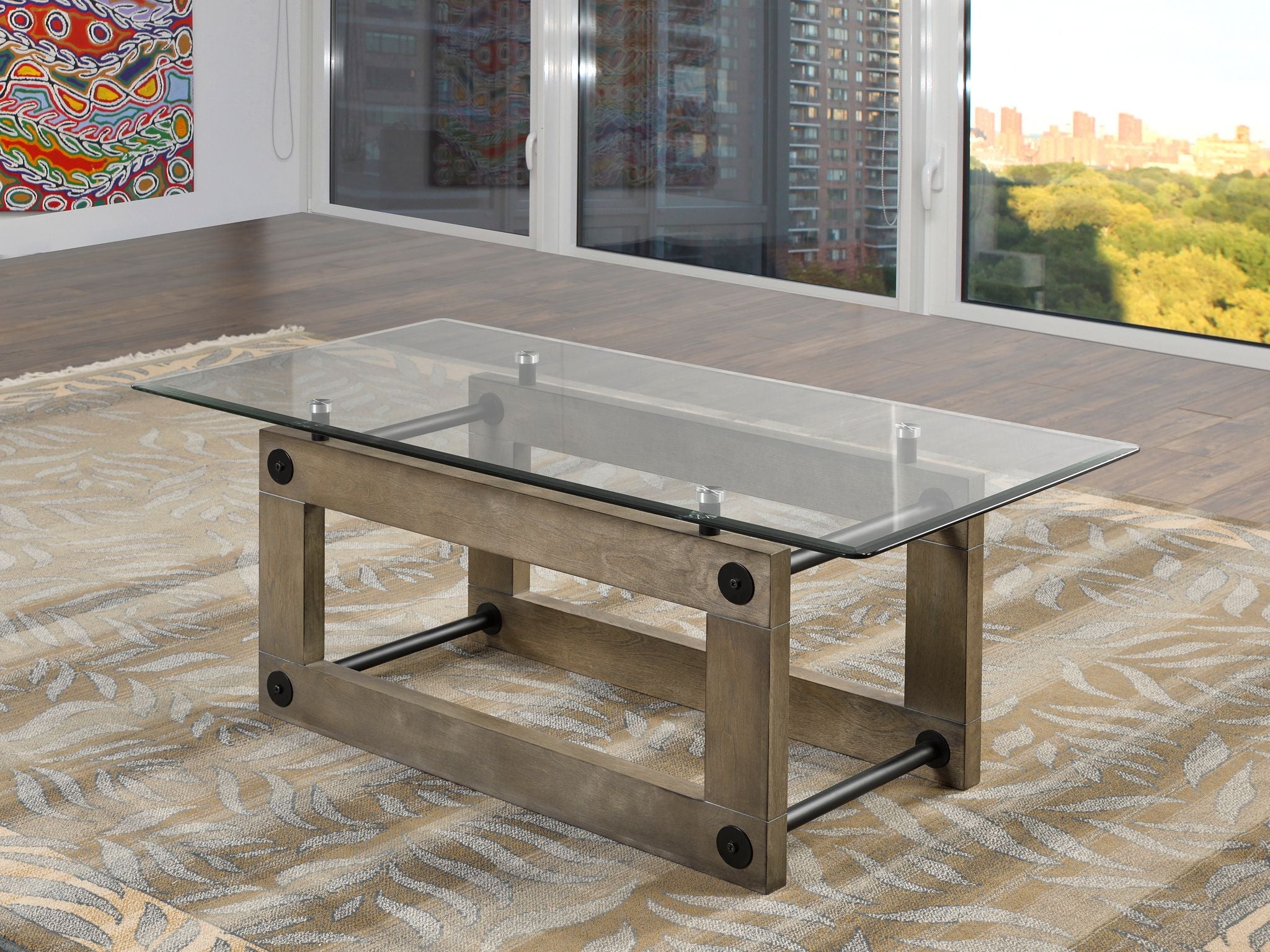 Modern Fresno Coffee Table - Solid Wood Living Room Furniture for Small Spaces - Perfect for Apartments, Lounges & Home Decor