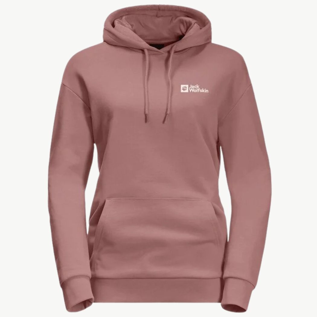 Jack Wolfskin Essential Hoody Women's Jacket - Lightweight Water-Resistant Fleece Pullover for Hiking, Camping & Outdoor Activities