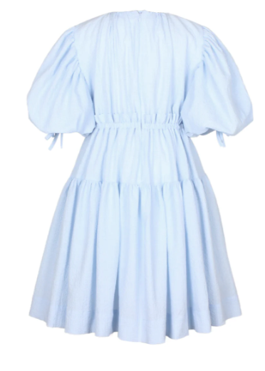 JESSIE & JAMES Cyan Blue Girls' Dress for Ages 6-14 Years | Stylish Party Outfit for Birthday, School Events & Special Occasions