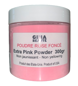 Extra Pink Acrylic Powder 300g - Professional Nail Art Supplies for Salon & DIY Manicures at Home
