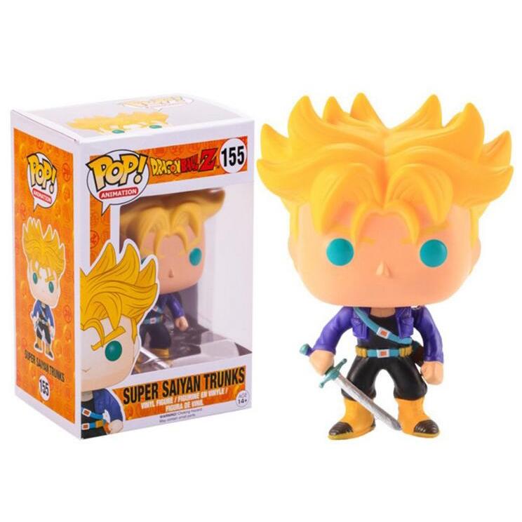 Dragon Ball Z Super Saiyan Trunks #155 Pop Vinyl Figure Collectible - Perfect for Anime Fans, Gift for DBZ Lovers, and Home Office Decor