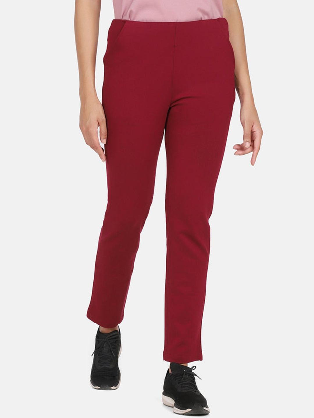 High Waist Slim Fit Stretch Pants for Women - Comfortable Tummy Control Yoga Pants for Workout, Running & Lounge Wear