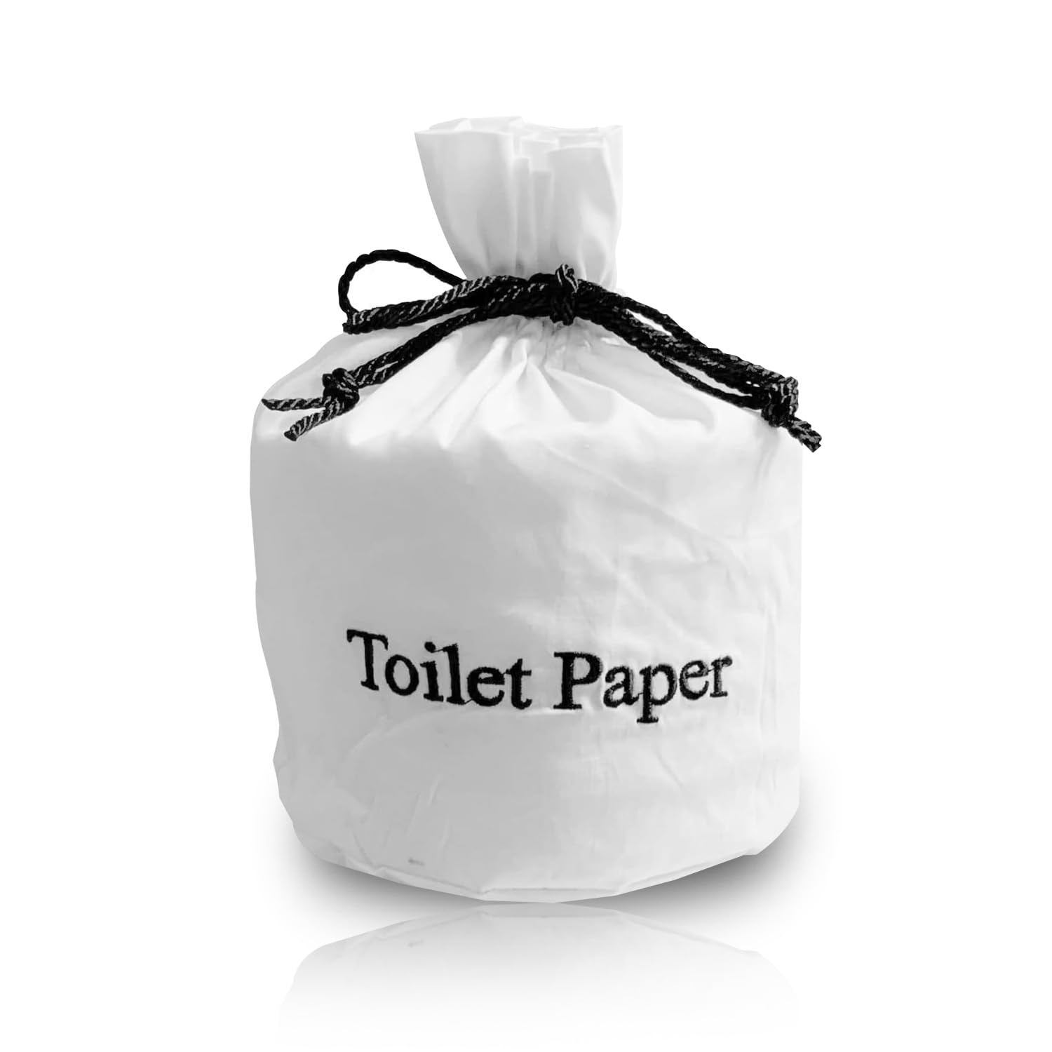 Washable & Reusable Fabric Toilet Paper Cover Bag with Drawstring Closure - Bathroom Toilet Paper Storage Organizer - Spare Toilet Paper Roll Holder - Perfect for Home, RV, and Office Use