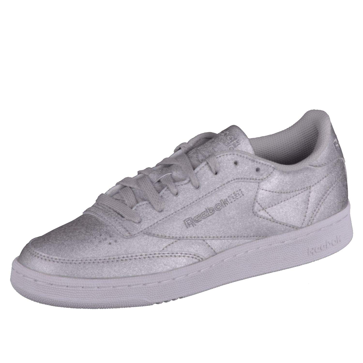 Reebok Women's Club C 85 Vintage White Leather Sneakers - Comfortable Retro Fashion Shoes for Casual Wear, Gym & Street Style