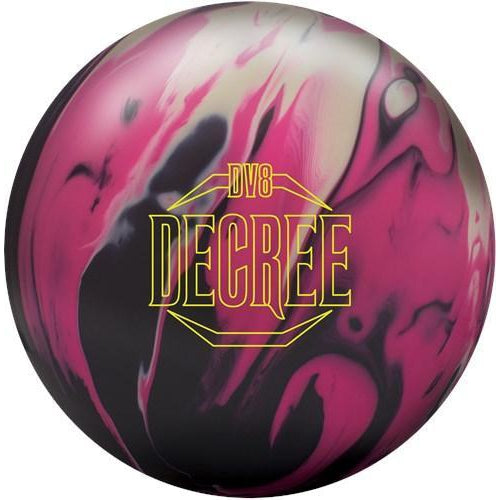 DV8 Decree Solid Bowling Ball - High Performance Reactive Resin for Hook & Control | Perfect for League Play & Tournament Competition