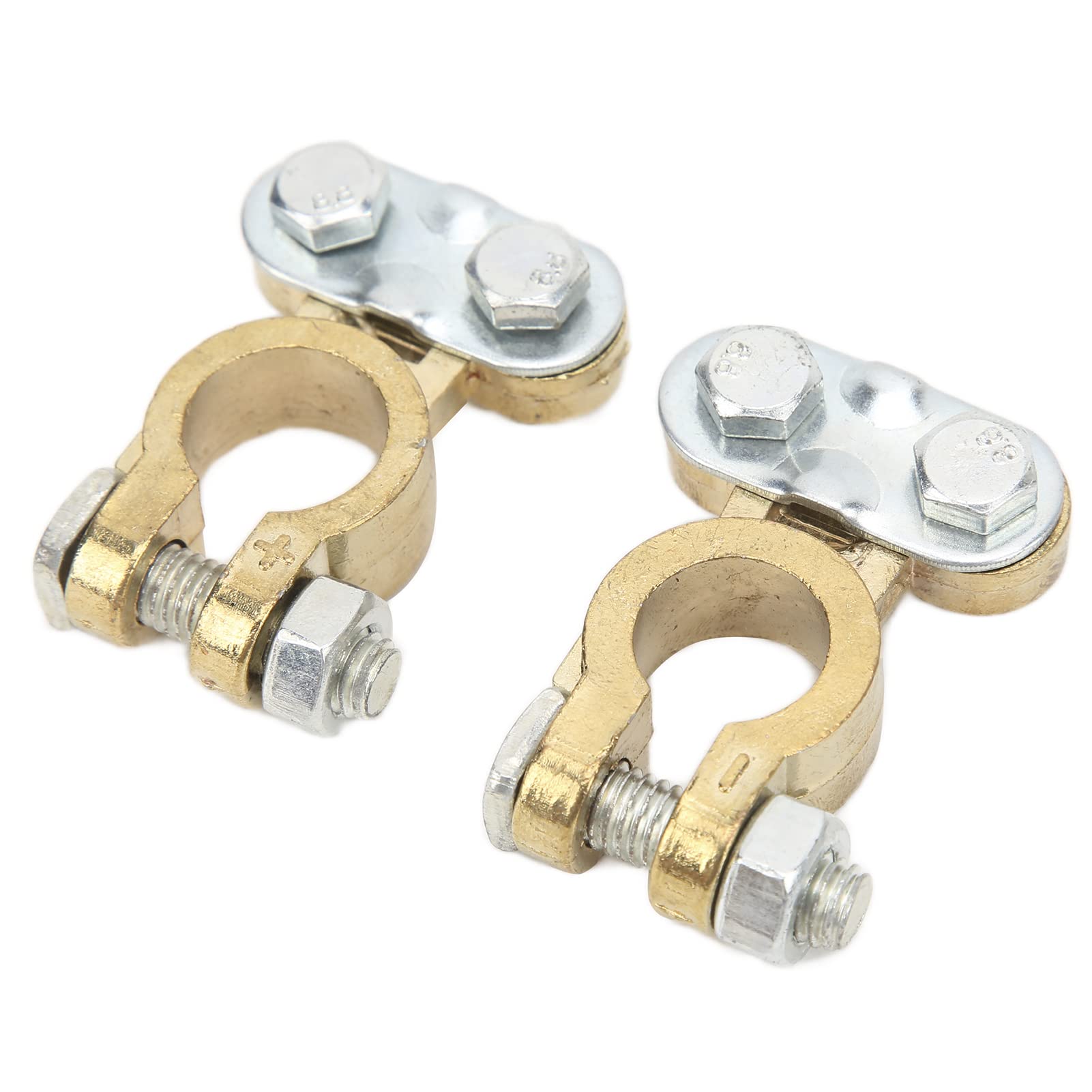 Premium Battery Terminal Clamps - Heavy Duty Corrosion-Resistant Car Battery Connectors for Vehicles & Trucks - Ideal for Automotive Maintenance & Engine Repair