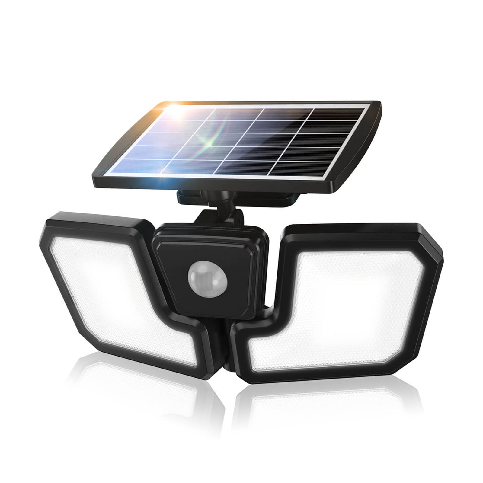 Lepower Tec 1600LM Wireless Motion Sensor Solar Flood Lights for Outdoor Security - Perfect for Driveway, Garden, and Backyard Lighting