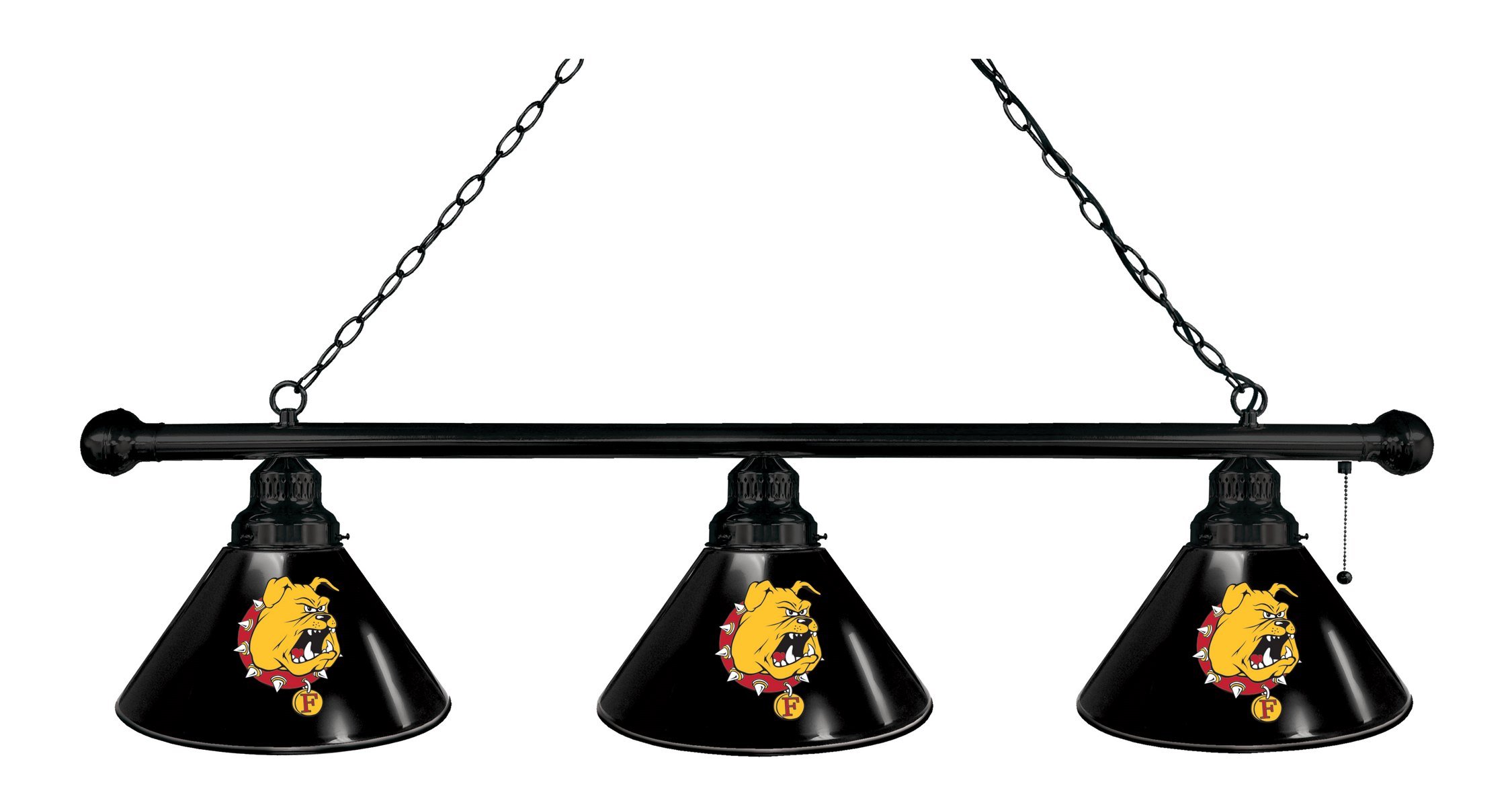 Holland Bar Stool Co. Ferris State 3-Shade Billiard Light - Premium Pool Table Lighting for Game Rooms, Bars & Man Caves