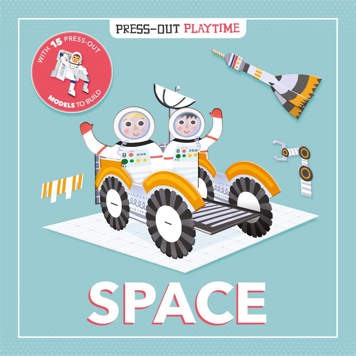 Press Out Playtime Space Rocket Toy - STEM Learning & Creative Play for Kids - Perfect for Indoor & Outdoor Activities, Birthday Gifts & Classroom Fun
