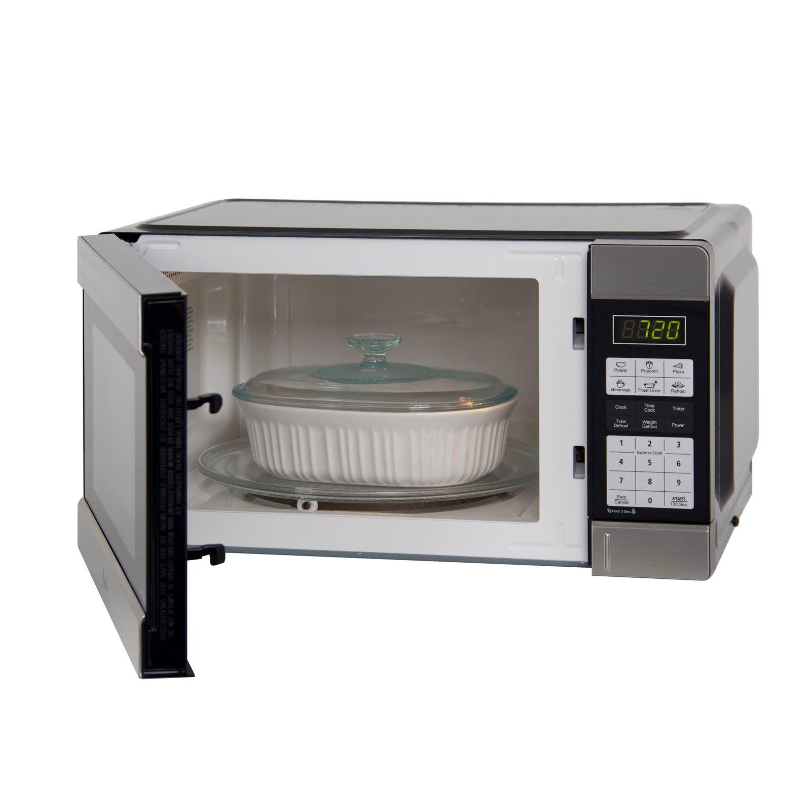 Avanti MT113K0W 1.1 Cu. Ft. Compact Countertop Microwave Oven - Perfect for Small Kitchens, Dorms & Office Spaces