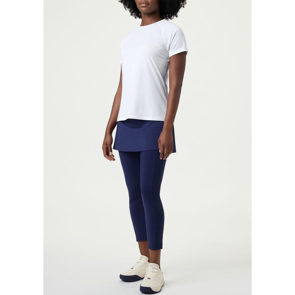 Fila Women's Essential Short Sleeve T-Shirt - Soft Cotton Crewneck Tee for Casual Wear, Workout & Everyday Outfits | White