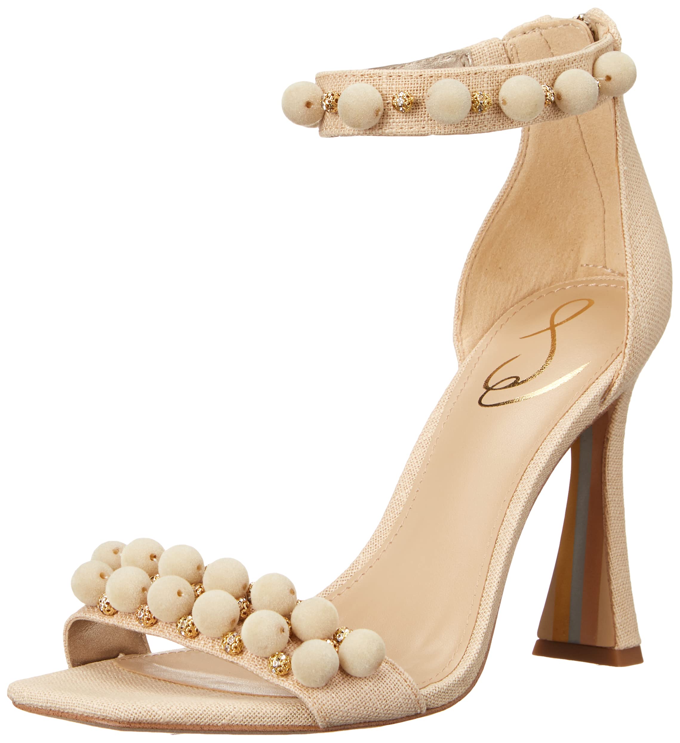 Sam Edelman Women's Luella Comfortable Leather Sandals - Stylish & Cushioned for Summer, Beach, and Casual Outings