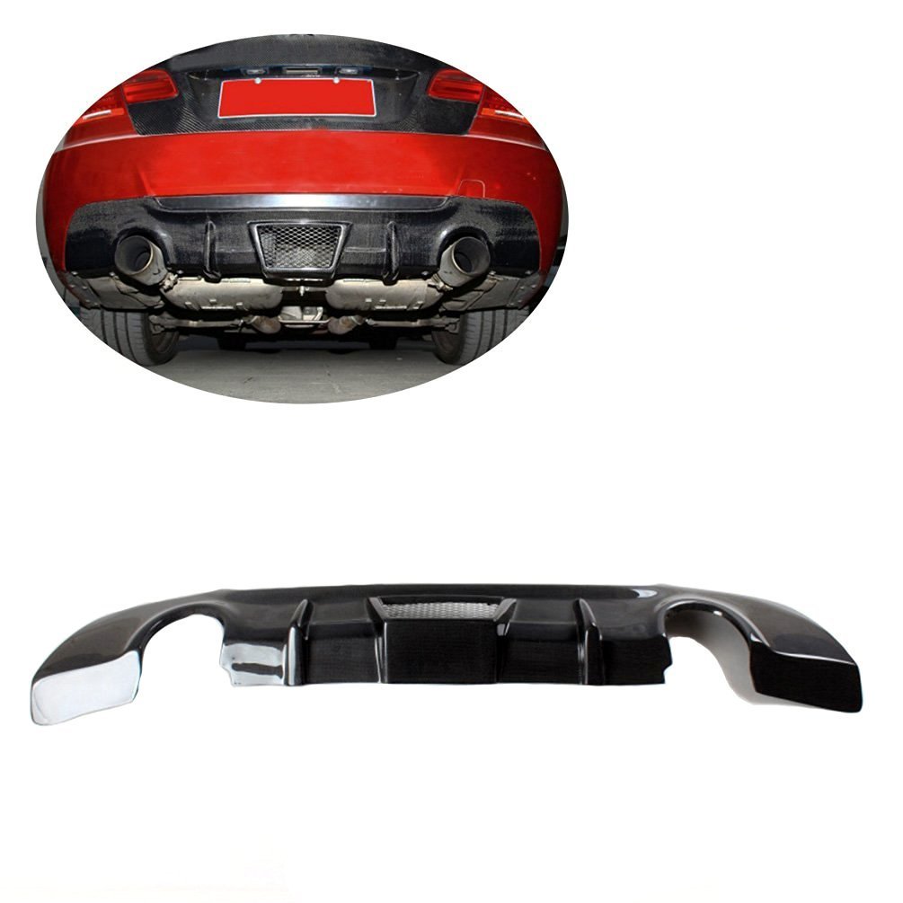 Carbon Fiber Rear Diffuser for BMW E92 E93 335i 328i 325i M Sport (2008-2011) - Black Rear Bumper Diffuser - High-Quality Aftermarket Upgrade - Perfect for Car Enthusiasts & Street Racing
