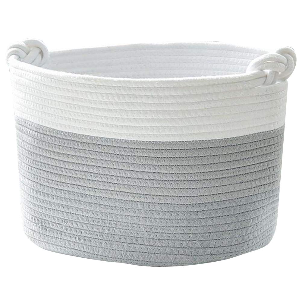 1PC Cotton Thread Laundry Basket - Breathable & Durable Storage for Clothes, Towels, and Home Essentials | Perfect for Bedroom, Bathroom, and Laundry Room Organization