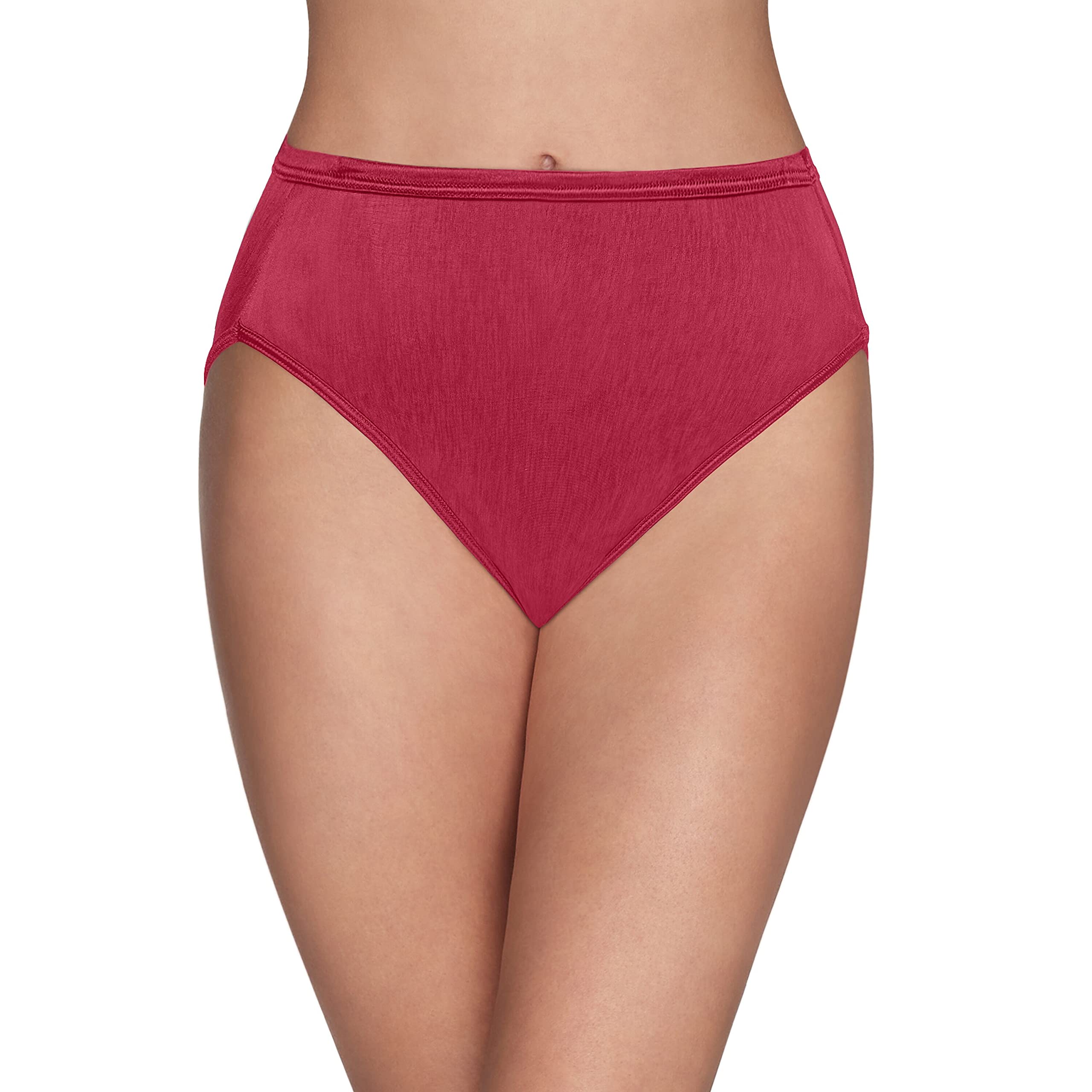 Vanity Fair Women's Illumination Hi-Cut Panties - Soft Cotton Underwear for Everyday Comfort (Regular & Plus Size) | Perfect for Work, Travel & Lounge Wear