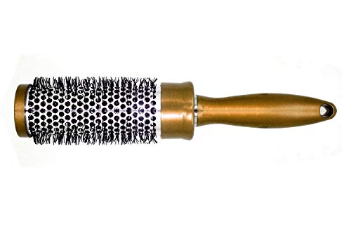 Kabello Professional Round Hair Brush for Styling & Blowouts - Salon Quality Golden Hair Brush (Pack of 1) - Perfect for Home Use, Salon Stylists & Travel
