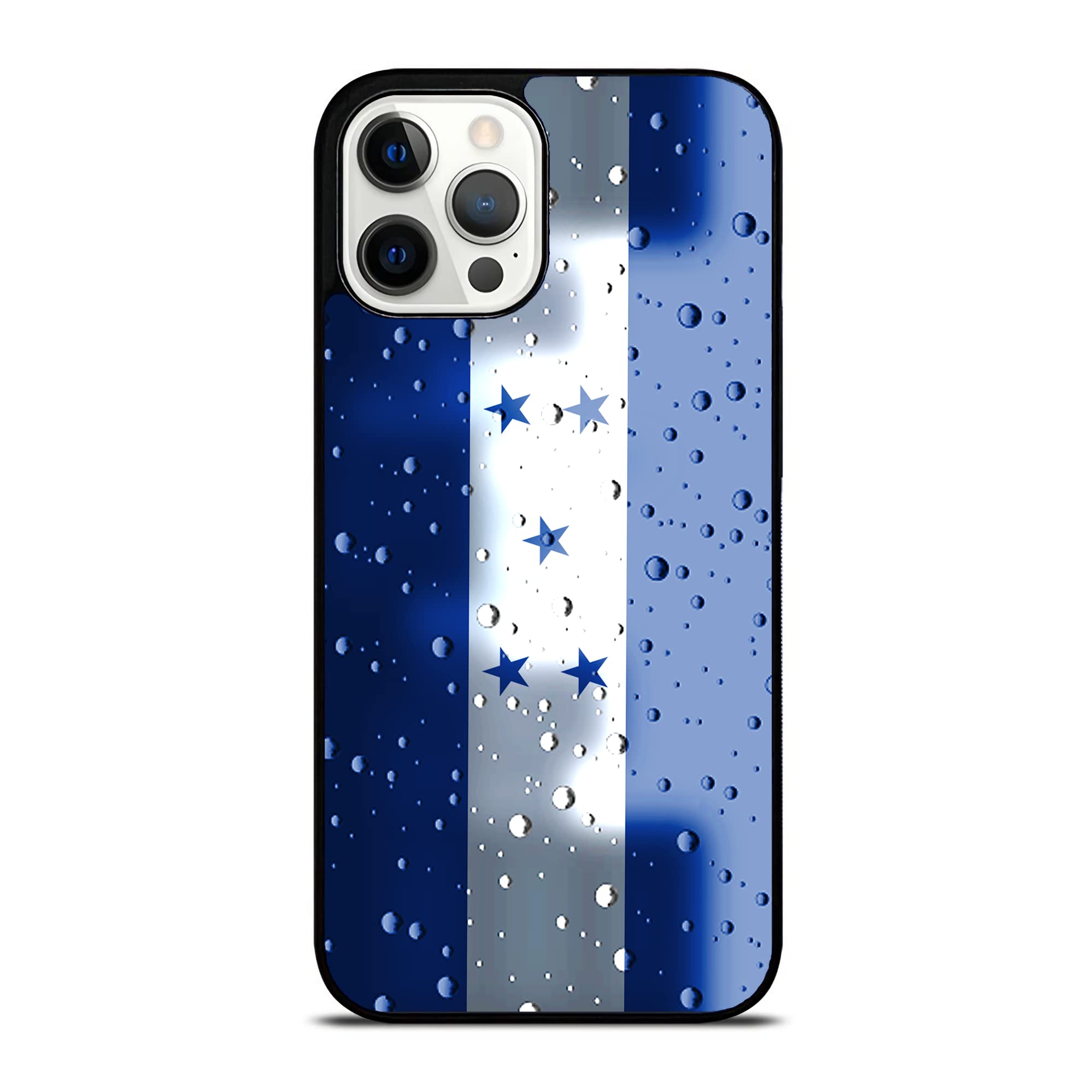 Honduras Raindrop Style Flag Phone Case - Honduran Pride Patriotic Design - Compatible with iPhone 14/13/12/11/X/XS/XR/8/7/6/6s/Plus/Mini/Pro/Max - Perfect for Travel, National Holidays & Cultural Events