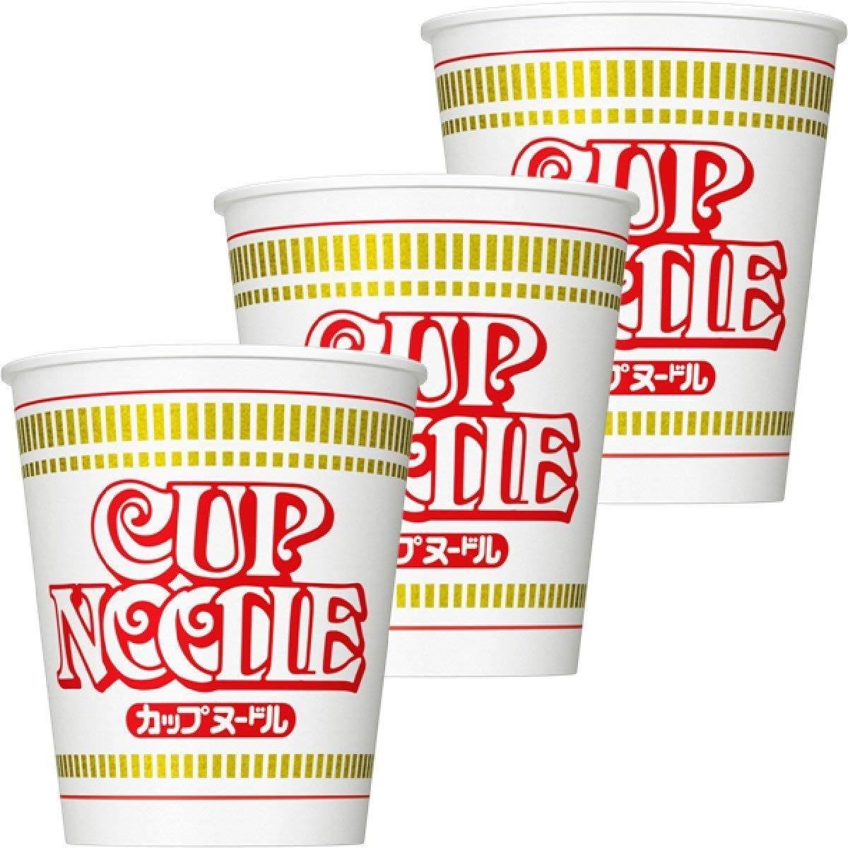 Nissin Instant Cup Noodles Soy Sauce Flavor - 3 Pack | Quick & Easy Japanese Ramen | Perfect for Office Lunch, College Dorm & Emergency Meals