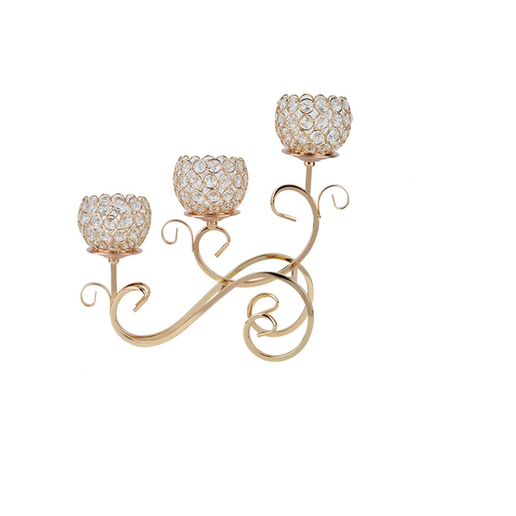 Elegant Crystal Candle Holders Set - Decorative Candlestick Stands for Romantic Candlelight Dinners, Wedding Centerpieces, Valentine's Day & Home Decor - Perfect for Tablescapes, Party Decorations and Cozy Ambiance