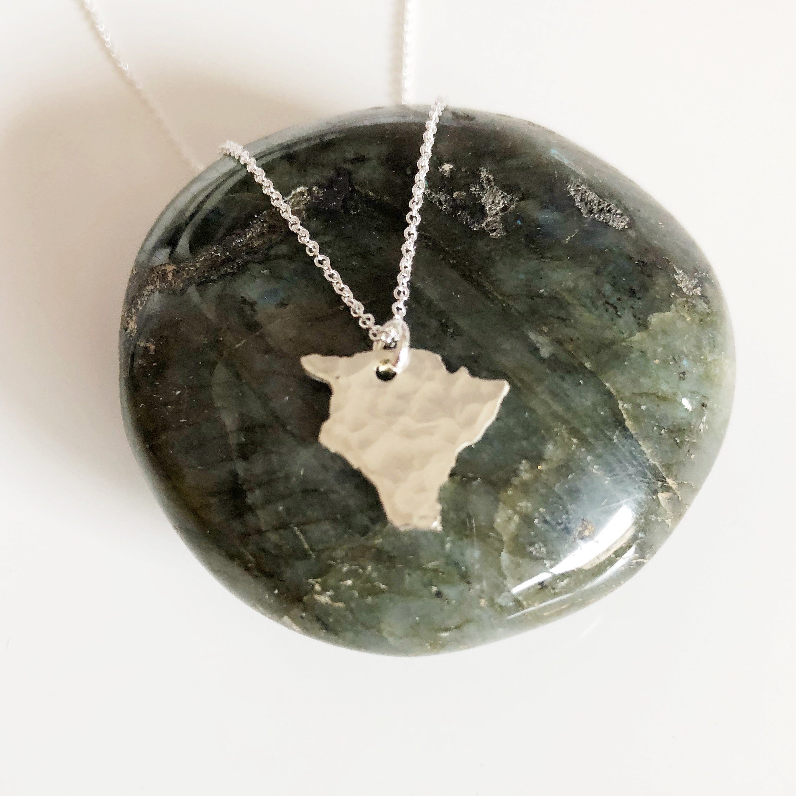 Big Island Charm Necklace (N286) - Hawaiian Style Pendant for Women, Perfect for Beach Vacations & Summer Outfits