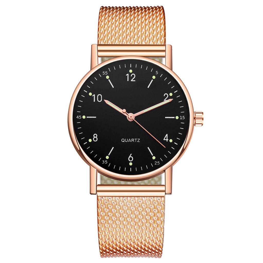 Nurse Watch for Women - Stainless Steel Quartz Luminous Watch for Work & Leisure