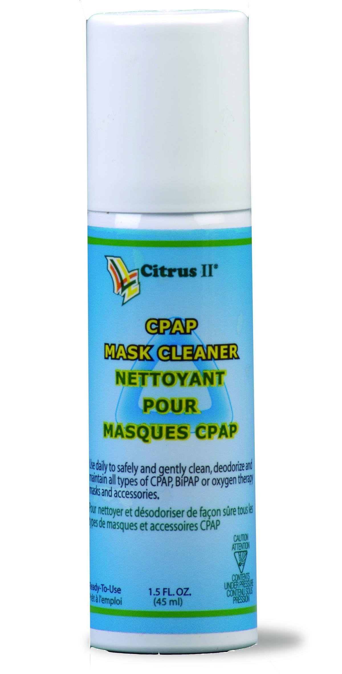 Citrus II CPAP Mask Cleaner Spray - 1.5 oz (Case of 24) | Hospital-Grade Disinfectant for CPAP, BiPAP & Sleep Apnea Equipment | Freshens & Sanitizes Masks, Tubes & Accessories
