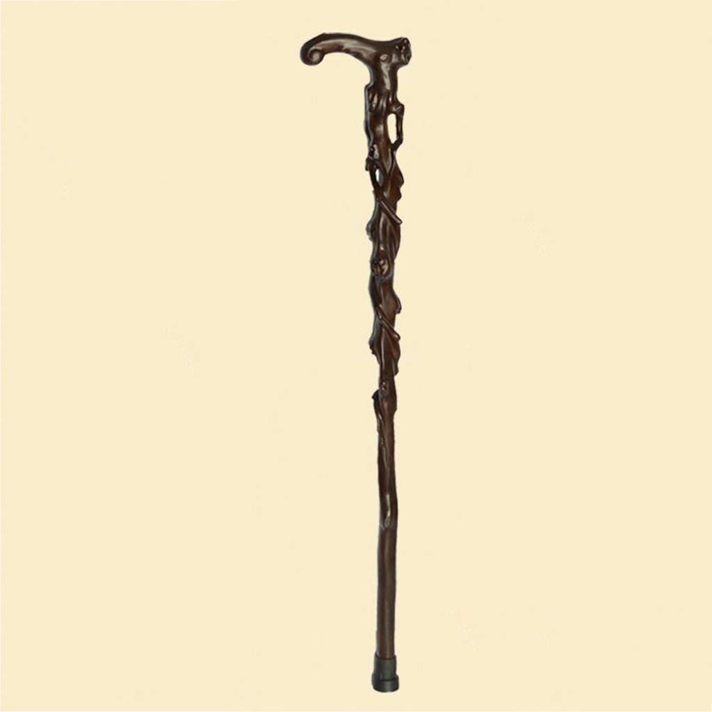 Handcrafted Redwood Walking Cane with Root Carving - Solid Wood Elderly Walking Stick for Seniors & Outdoor Hiking | Durable Mobility Aid for Daily Use & Nature Walks