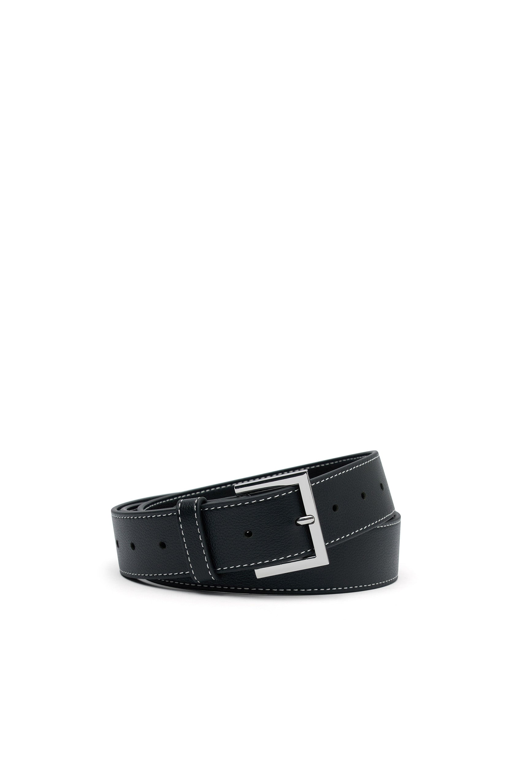THE CARRIE BLACK TOPSTITCH BELT - Stylish Women's Fashion Accessory for Dresses, Jeans & Office Wear