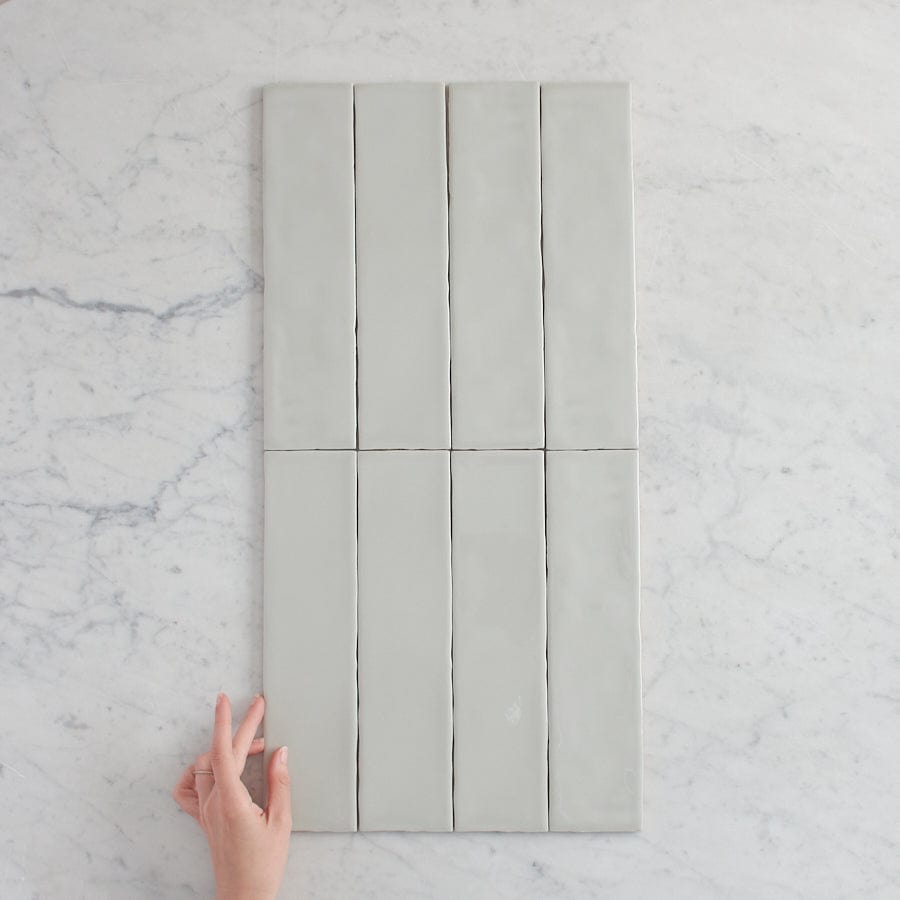 Premium Sage Green Glossy Subway Tile - Classic Ceramic Wall & Backsplash Tile for Kitchen, Bathroom & Shower - Newport Collection