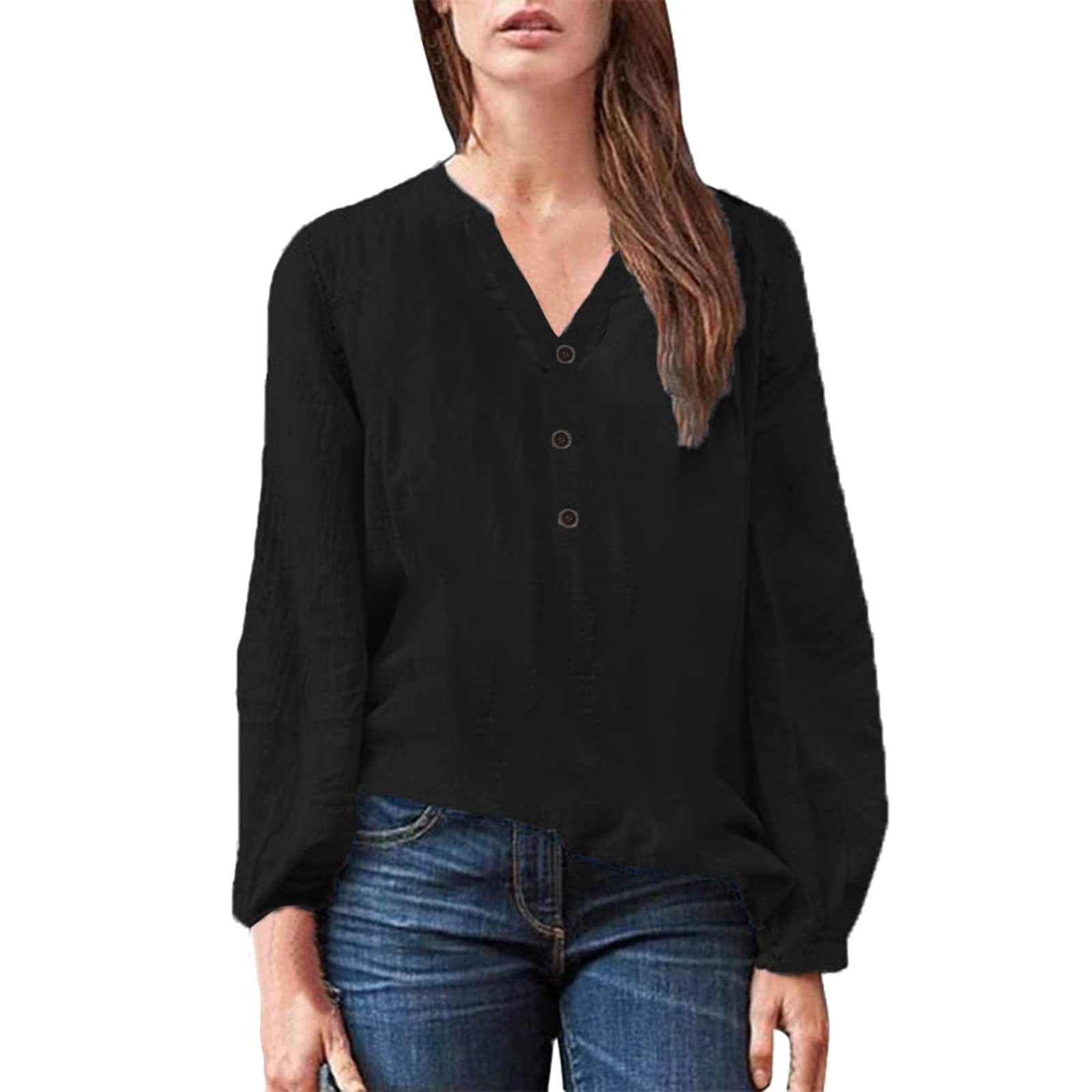 Women's White Long Sleeve Tunic Tops - Crew Neck Casual Sweatshirts for Leggings | Perfect for Layering, Workout, Yoga & Everyday Wear
