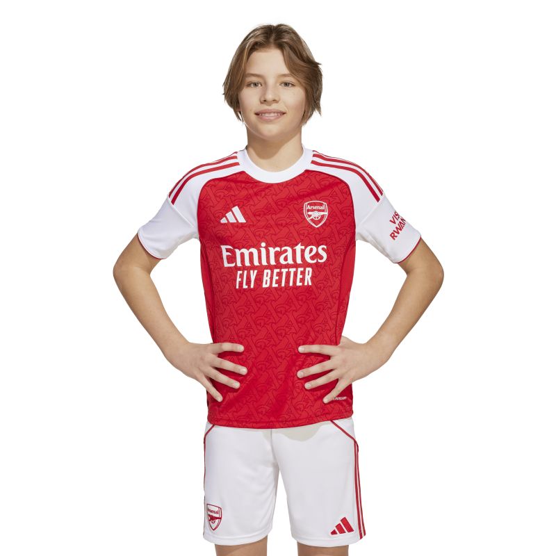 Adidas Arsenal 25/26 Home Kids Soccer Jersey - Official Replica Football Shirt for Boys & Girls - Perfect for Match Day, Training & Fan Support