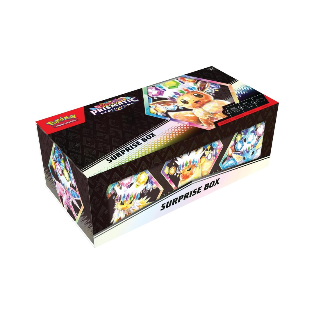 Prismatic Evolutions Pokemon Trading Card Game Surprise Box - Rare Collectible Cards for Battles & Trading | Perfect for Gifts, Tournaments & Card Collectors