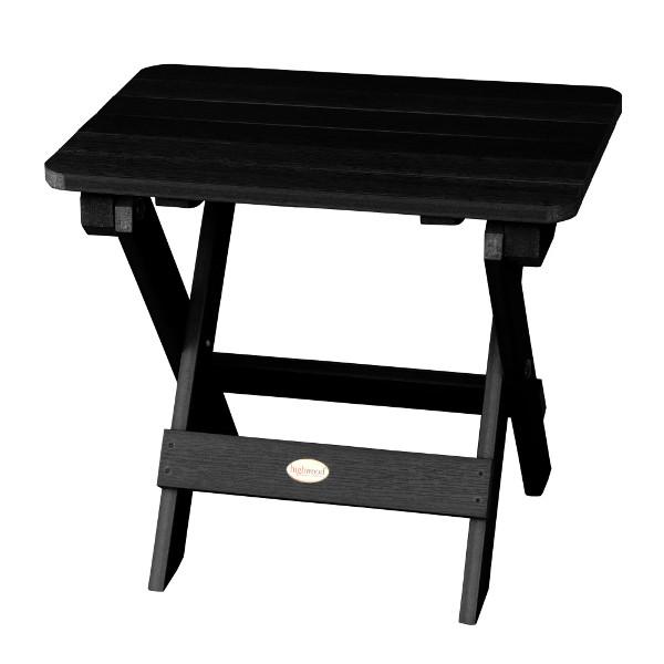 Portable Outdoor Folding Adirondack Side Table - Lightweight Patio Furniture for Camping, Beach, Garden & Poolside Use