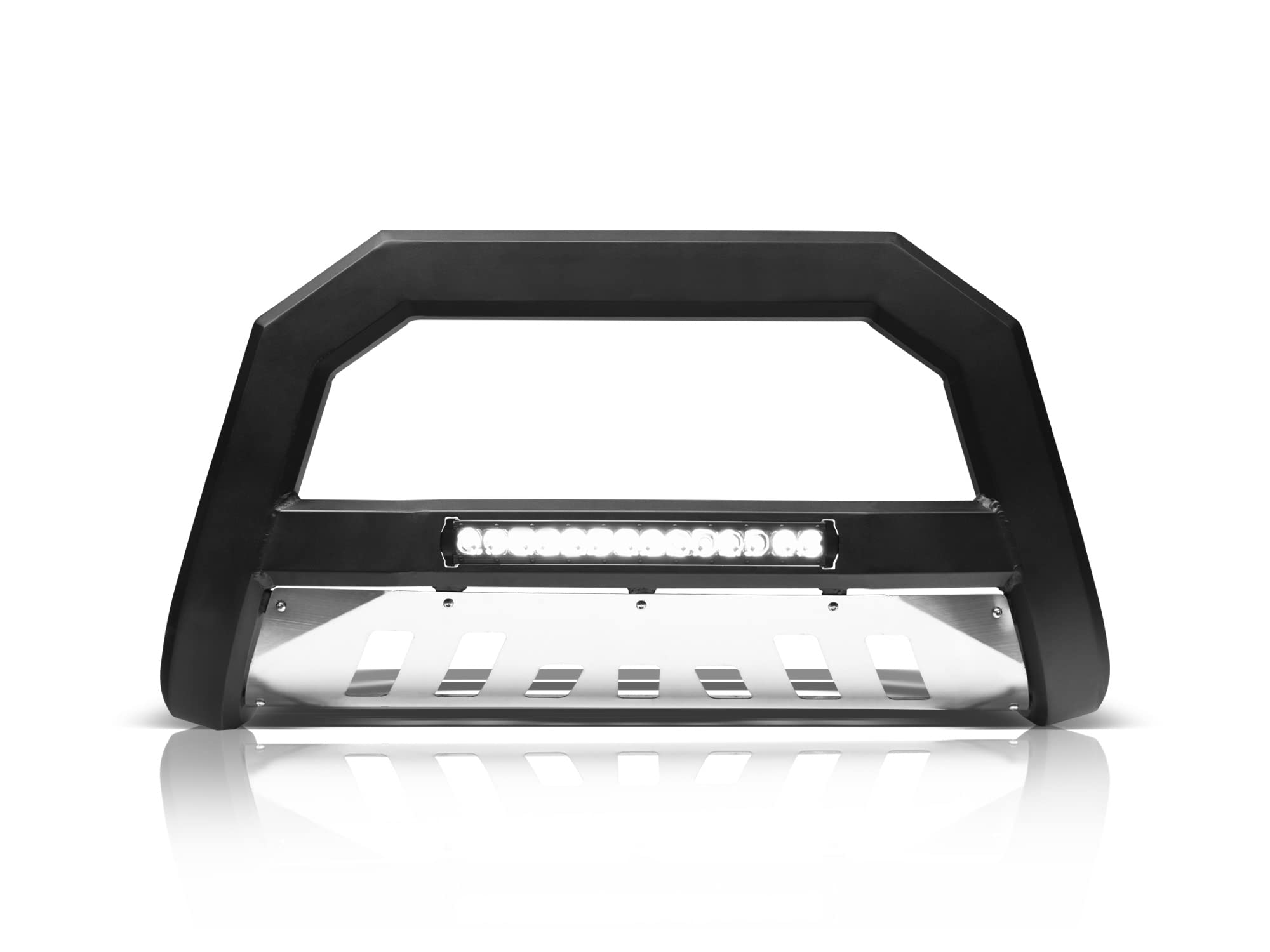 Armordillo USA 7179493 AR Series Bull Bar with LED Lights - Matte Black Aluminum Skid Plate for 2005-2007 Jeep Grand Cherokee | Off-Road Protection & Style Upgrade