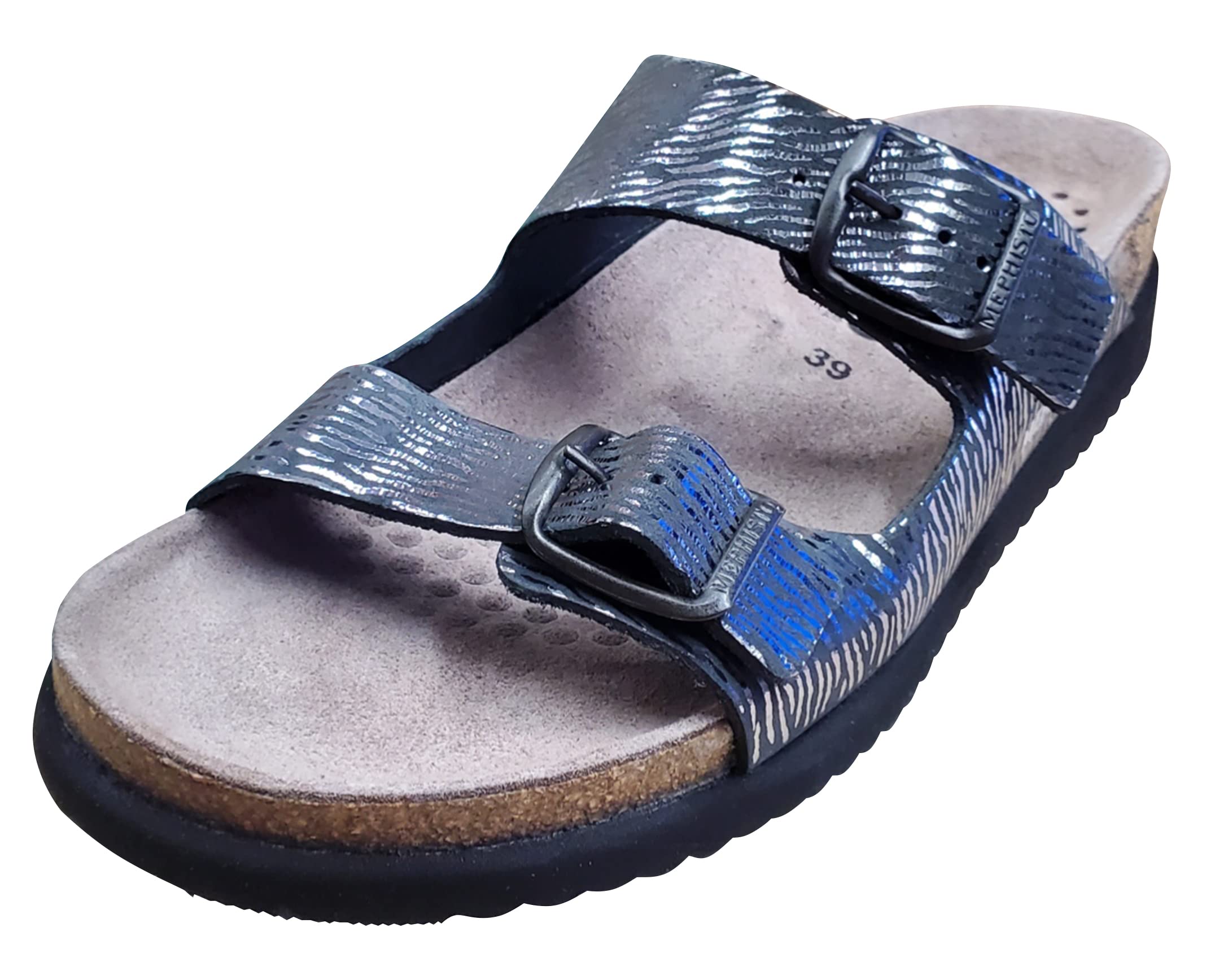 Mephisto Harmony Women's Comfort Sandals - Black Zebra Print | Lightweight Walking Shoes for Women | Perfect for Beach, Vacation & Summer Outfits