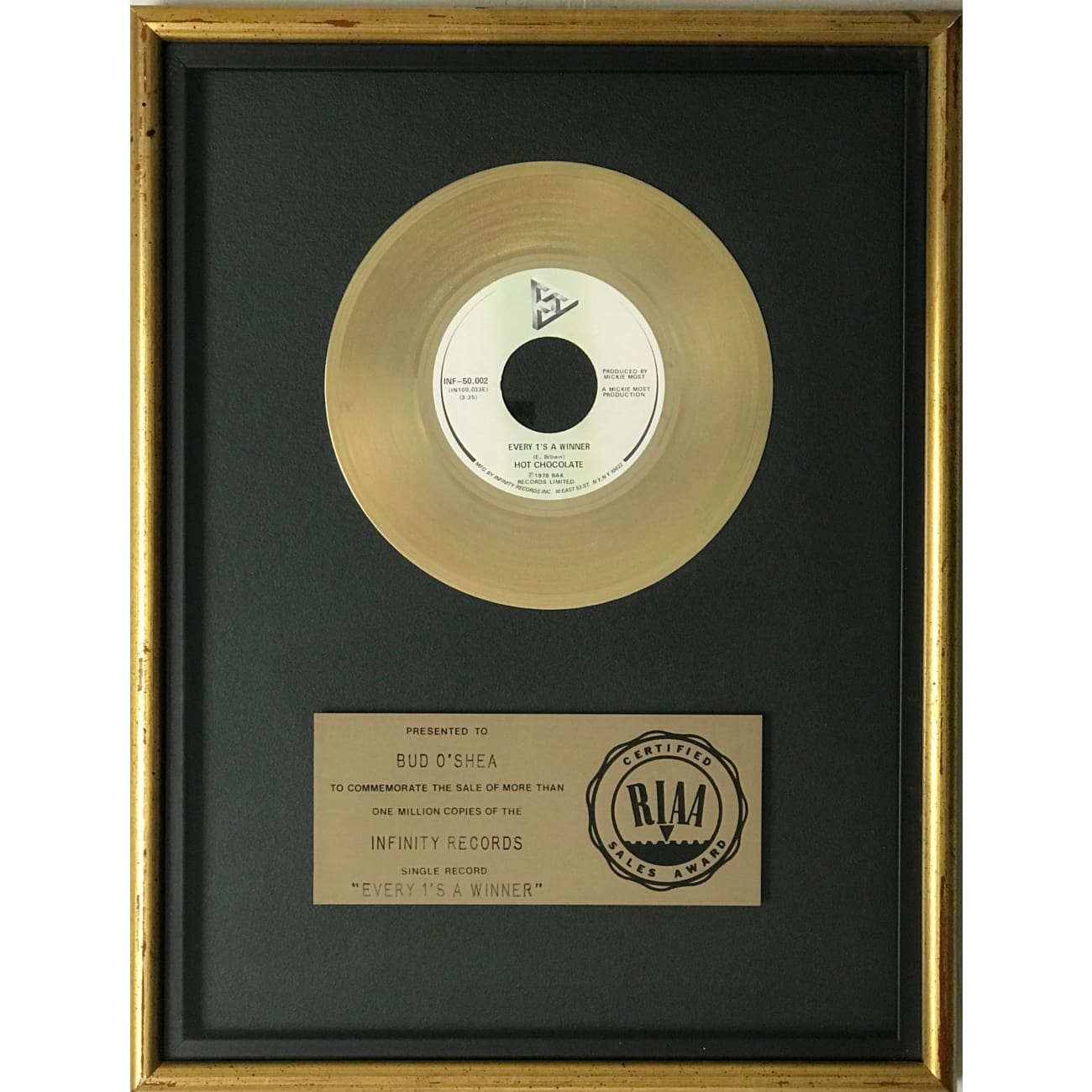 Hot Chocolate - Every 1's A Winner RIAA Gold Single Award Winning Song - Perfect for Parties, Relaxation & 70s Music Lovers