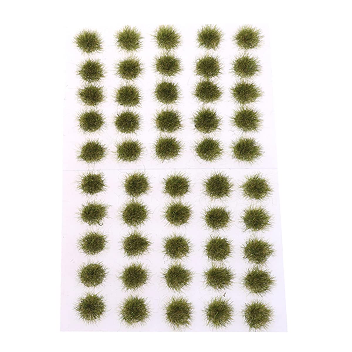 50PCS Mini Artificial Grass Clusters - Realistic Fake Wild Grass for DIY Landscape Models, Garden Lawn Decor, Fairy Gardens & Terrariums - Perfect for Miniature Scenes, Train Layouts & Home Decoration