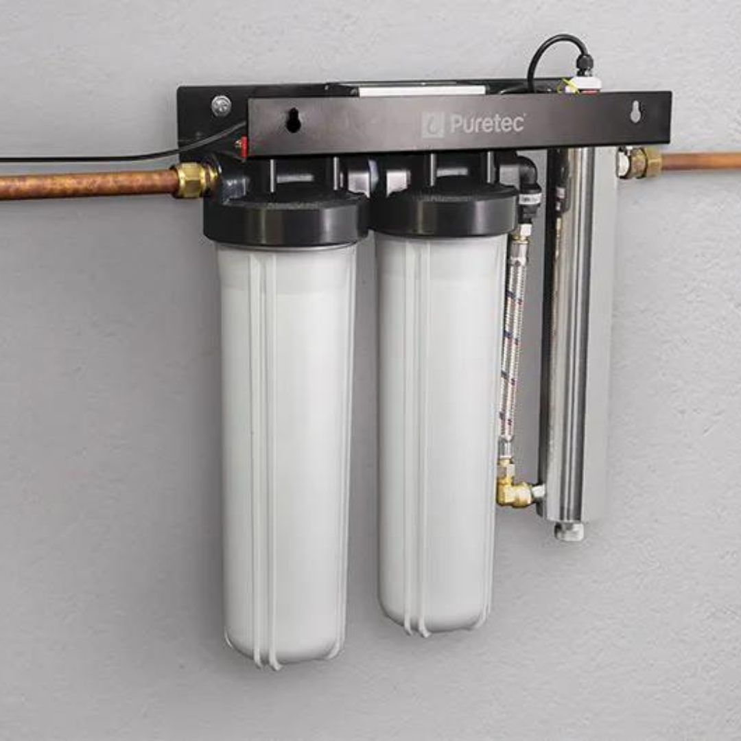 Puretec WU UV250 Budget-Friendly 20 x 4.5 Whole House Water Filter System (110LPM) – Clean & Safe Water for Drinking, Showering & Appliances