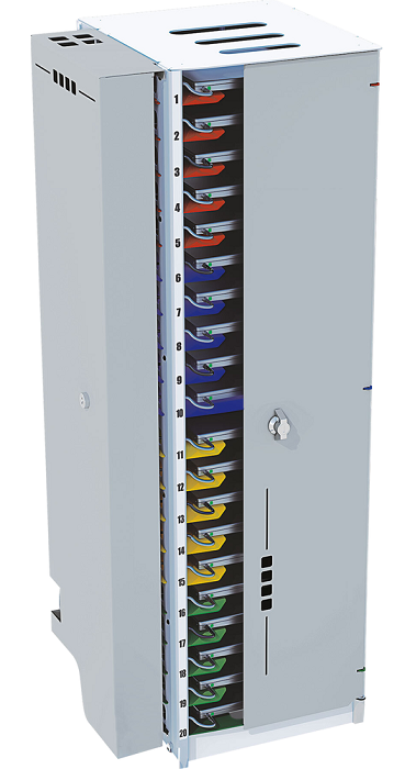 PowerGistics Flex20 USB 20 Device Storage & Charging Station with Antimicrobial Powder Coating - Perfect for Schools, Offices & Hospitals