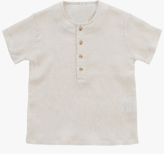 KIPP (KLAI) Crinkle Rib Shirt for Boys & Girls - Soft & Stylish Kids Top (Ages 2-10 Years) - Perfect for School, Playdates & Family Outings