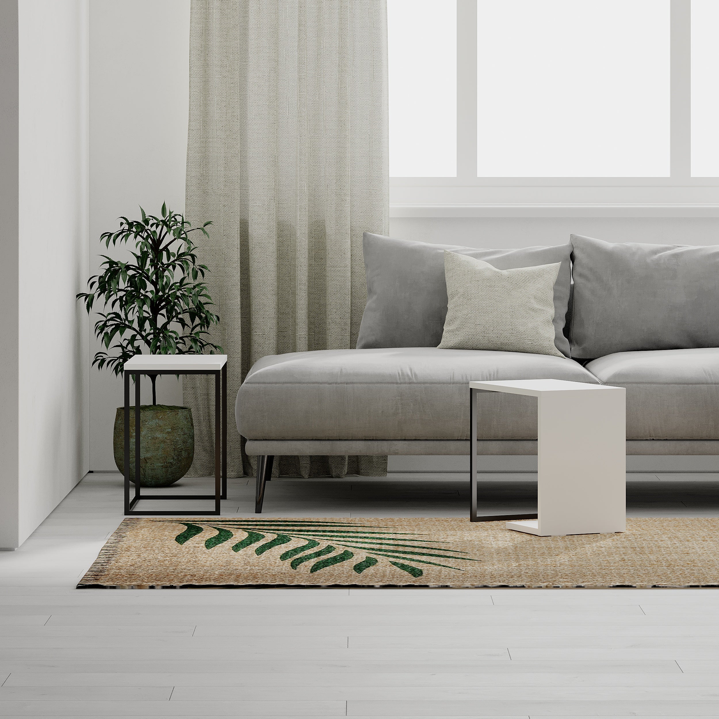 Modern Lyon Coffee Table - Mid-Century Style Living Room Furniture for Small Spaces - Perfect for Home, Office & Lounge Decor