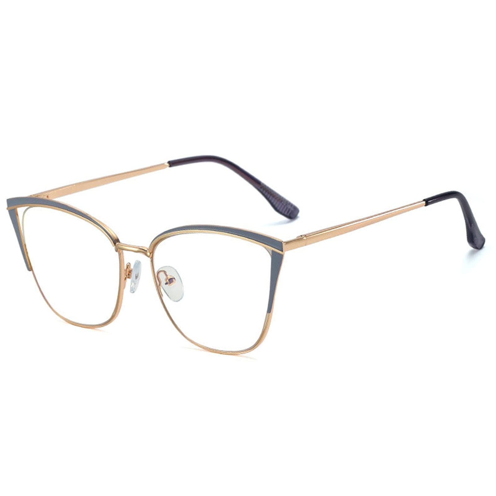 Blue Light Blocking Reading Glasses for Women - Bifocal Computer Readers with Magnifier | Cat Eye Style for Office Work & Screen Time | Reduces Eye Strain & Fatigue (Perfect for Working, Studying & Digital Device Use)