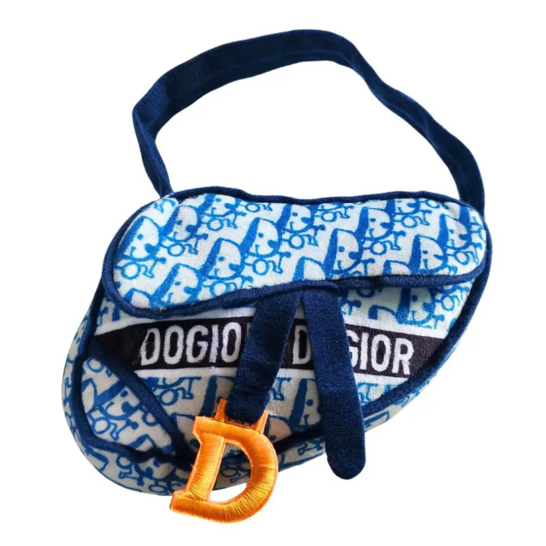 Dogior Saddle Bag Dog Toy - Durable Chew Toy for Medium & Large Dogs - Navy Blue Pet Accessories - Perfect for Outdoor Adventures, Training & Playtime