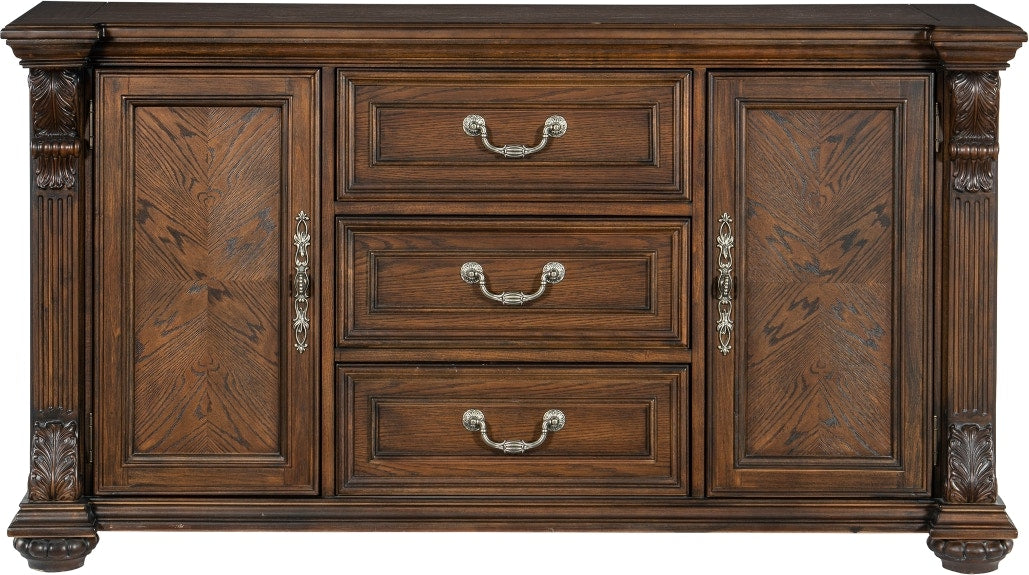 Bergen Dining Room Buffet - Solid Wood Sideboard with Storage for Dining Room, Living Room & Entryway | Perfect for Entertaining & Home Organization