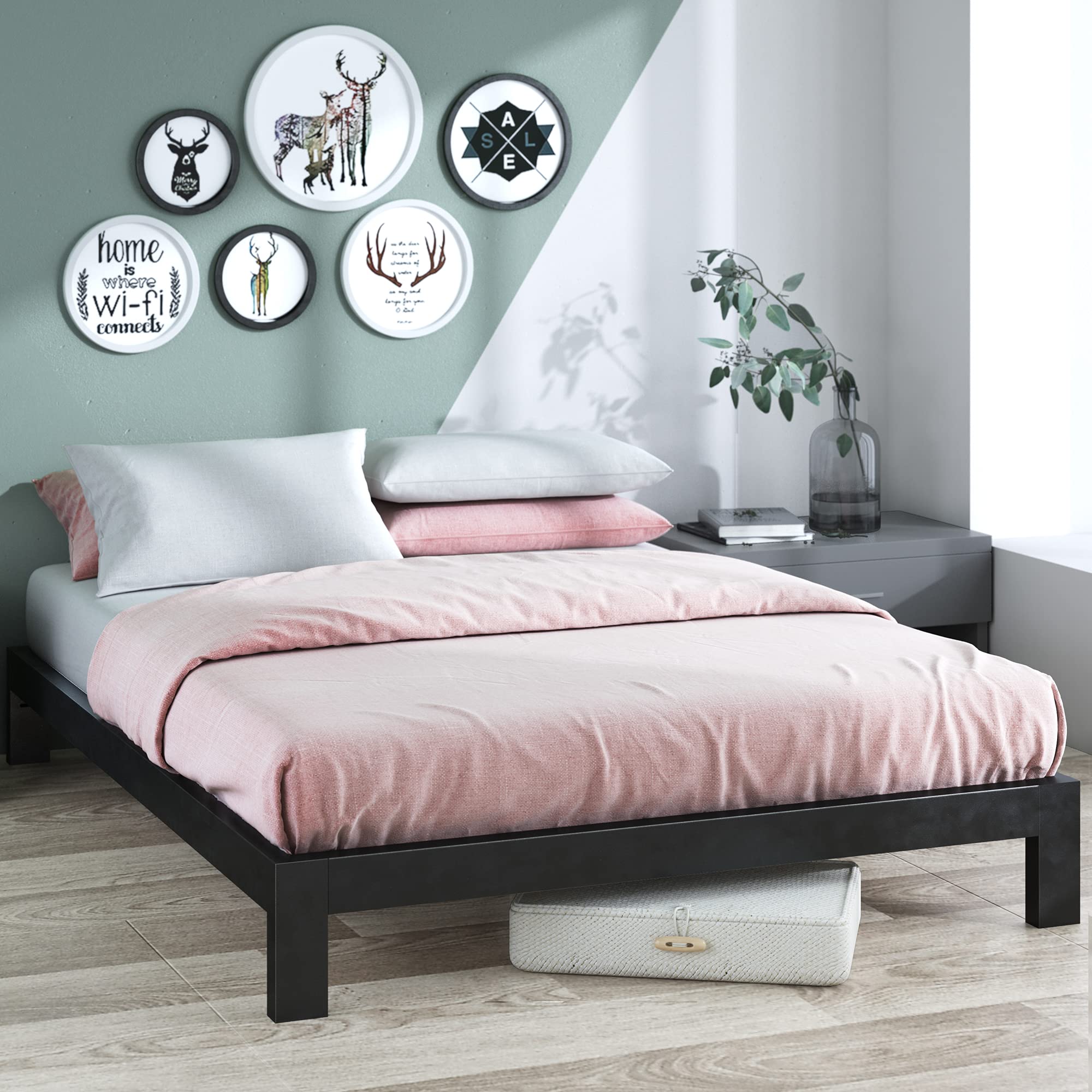 ZINUS Arnav Full Metal Bed Frame - Easy Assembly, No Box Spring Needed for Home & Dorm