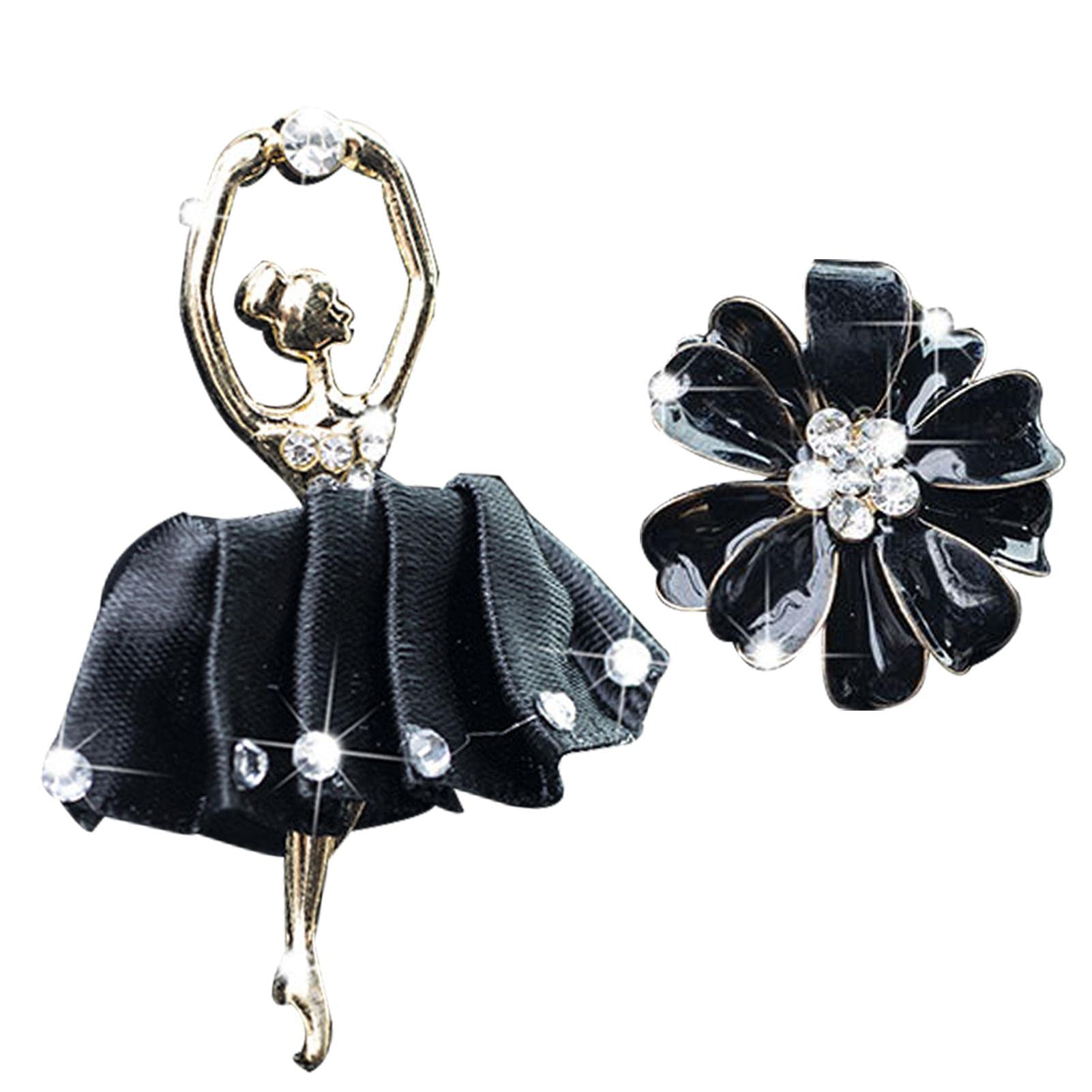 Car Air Freshener Vent Clips - Floral & Dancing Girl Design, Car Vent Air Fresheners for Women, Auto Vent Decor & Deodorizer - Perfect for Daily Commute, Road Trips & Office Carpooling