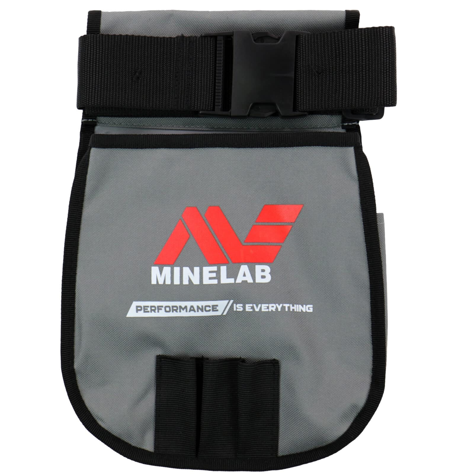 Minelab Metal Detector Accessory Pouch - Grey & Black Organizer for Tools & Finds | Perfect for Treasure Hunting & Outdoor Adventures