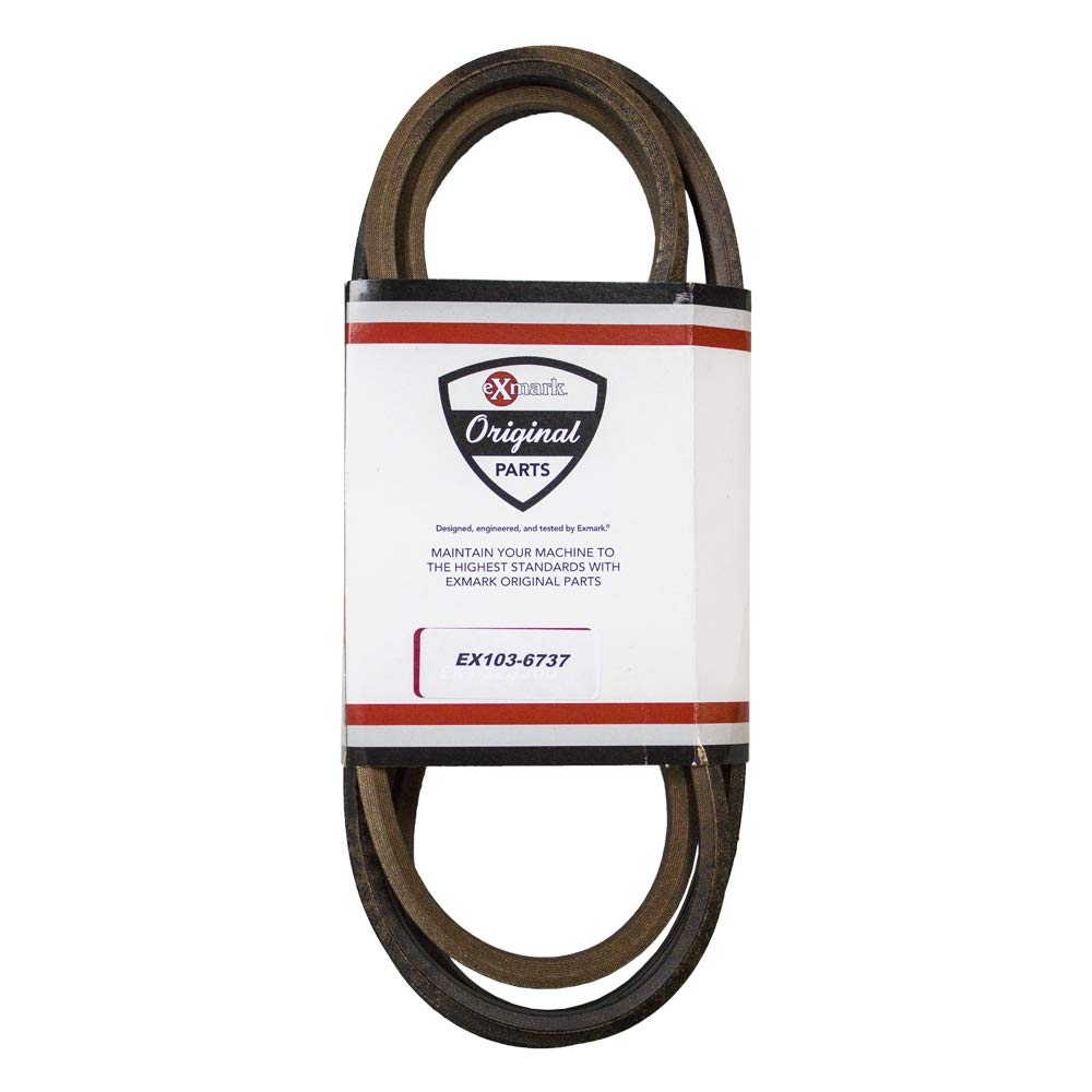 Exmark 103-6737-SL Replacement Belts for Navigator S Series Lawn Mower - Matched Pair Set - Durable V-Belts for Smooth Operation - Perfect for Lawn Care Professionals & Homeowners