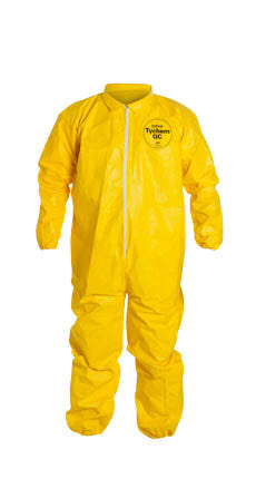 DuPont Tychem Protective Coverall with Elastic Wrist & Ankle Cuffs - Chemical Resistant Workwear for Hazardous Environments | Ideal for Industrial, Laboratory & Emergency Response Scenarios